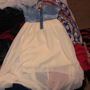 Jean & Silk combo dress